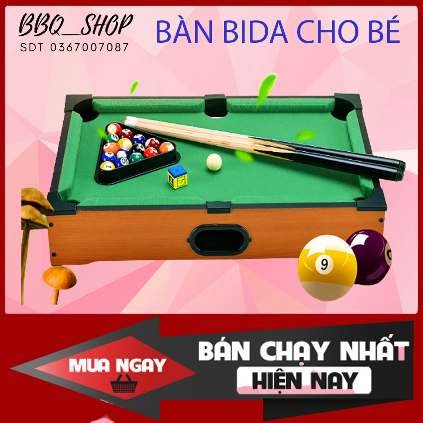 Bộ bàn chơi bida đặc biệt dành cho bé - kiểu dáng sang trọng - thiết kế nhỏ gọn cho mọi gia đình