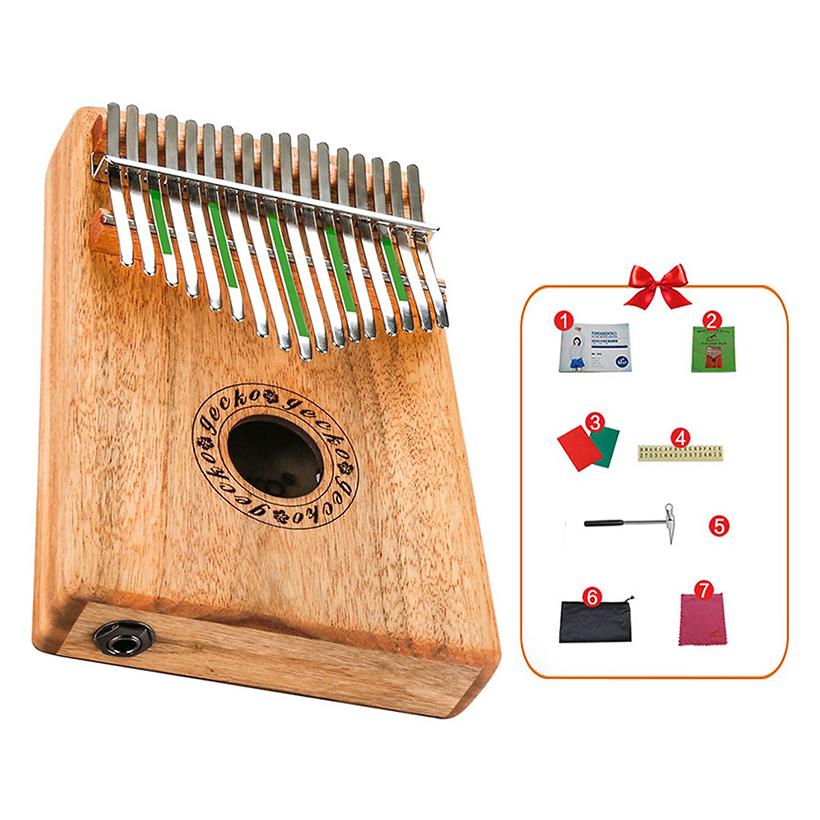 Đàn kalimba gecko 17 phím k17caeq cao cấp gõ mahogany - thumb piano 17 keys geck- hàng có sẵn.