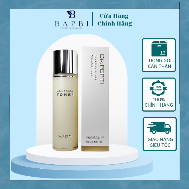 Toner căng bóng da dr pepti nước hoa hồng cân bằng da dr pepti