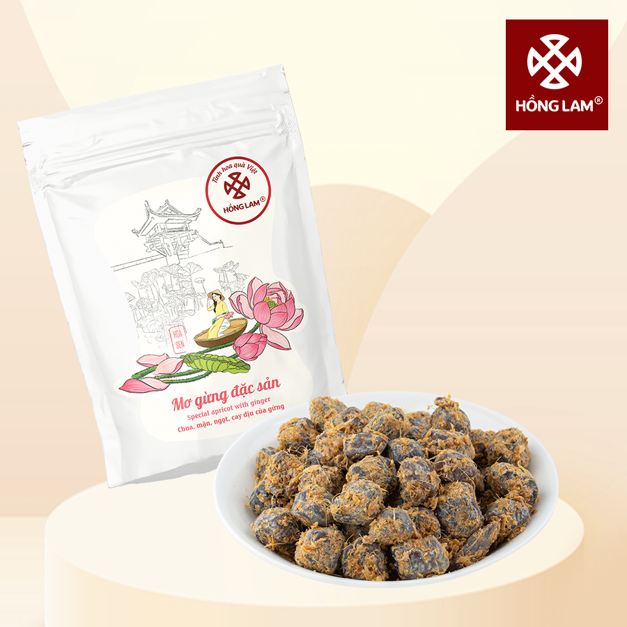 Ô mai mơ gừng đặc sản hồng lam