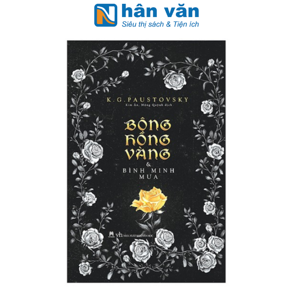 Sách - bông hồng vàng và bình minh mưa