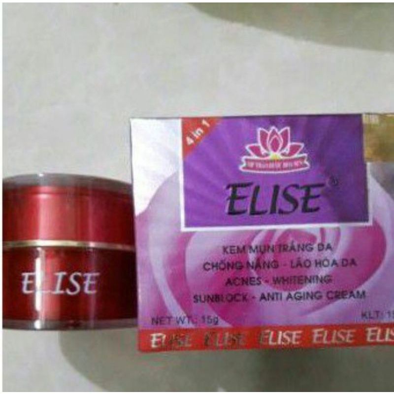 Kem Elise mụn trắng da chống nắng giảm lão hóa da 15g