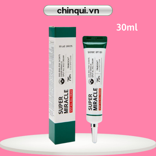 [HCM]Kem chấm mụn Some By Mi Super Miracle Spot All Kill Cream ngừa mụn kháng viêm 30ml