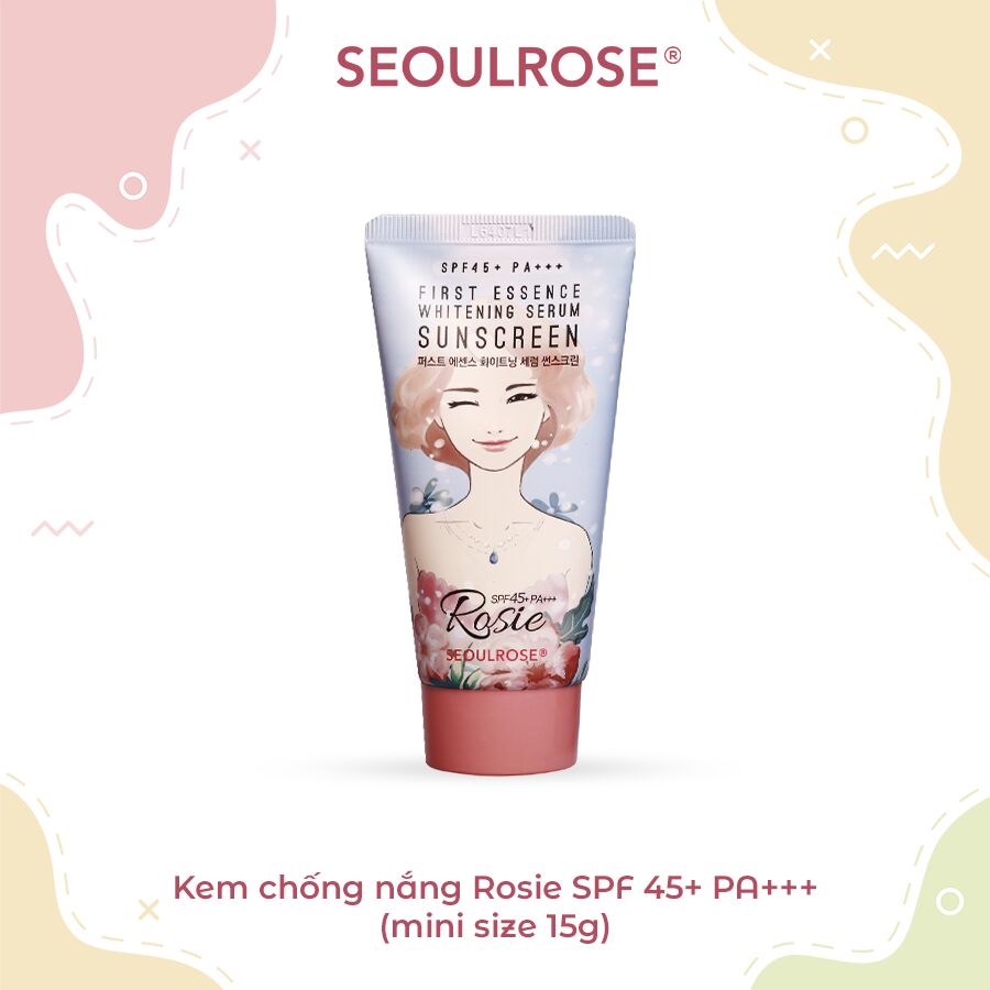Kem chống nắng Seoulrose Rosie  dưỡng ẩm bảo hệ hoàn hảo SPF45+ PA+++ nâng tông 45g