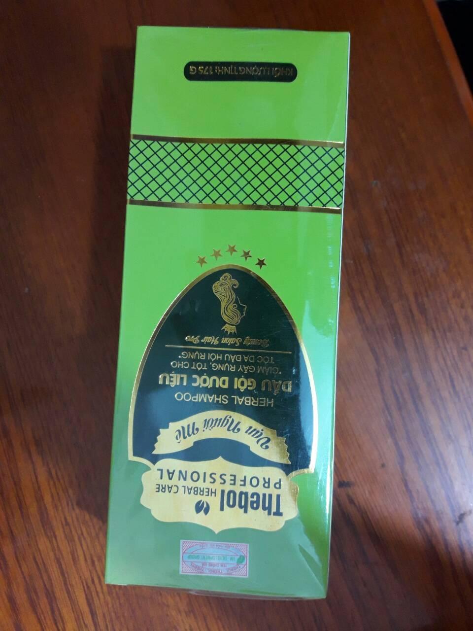 3 chai Dầu gội dược liêu Thebol màu xanh