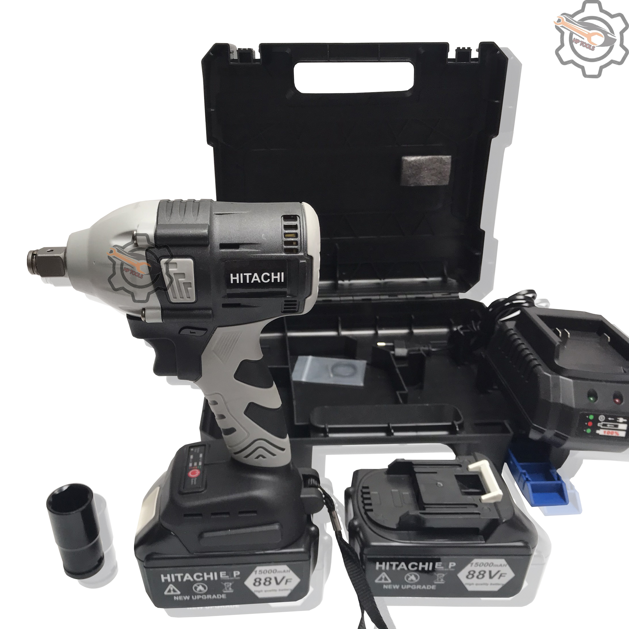 Máy siết vặn mở bulong, Máy bắn ốc, máy bắn bulong HITACHI 88V-Động cơ từ không chổi than-