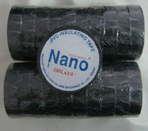 Băng Keo Đen Cách Điện Nano Loại Tốt Bền Dai (5 Cuộn 10Y Loại Vừa) - Giá Siêu Rẻ