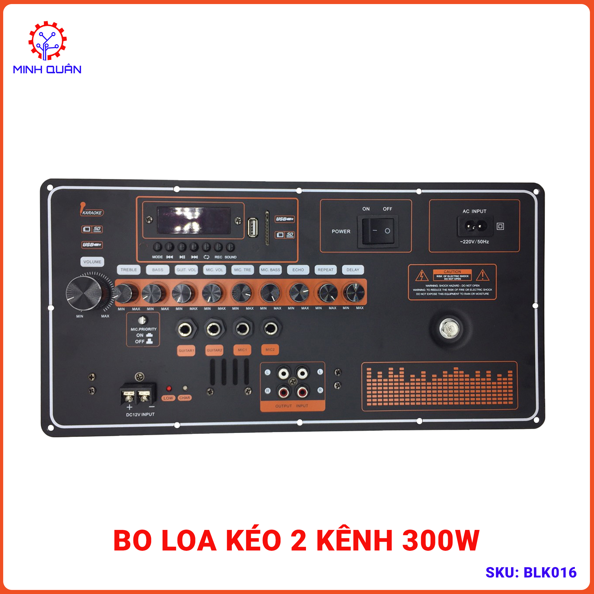 Board Loa Kéo, Mạch Loa Kéo 2 kênh, Board Mạch Loa Kéo 2 kênh 2x150W Công Suất Thực Nguồn Tăng Phô Cho tiếng Bass Lực Mạnh Mẽ, Âm Thanh Trong Trẻo