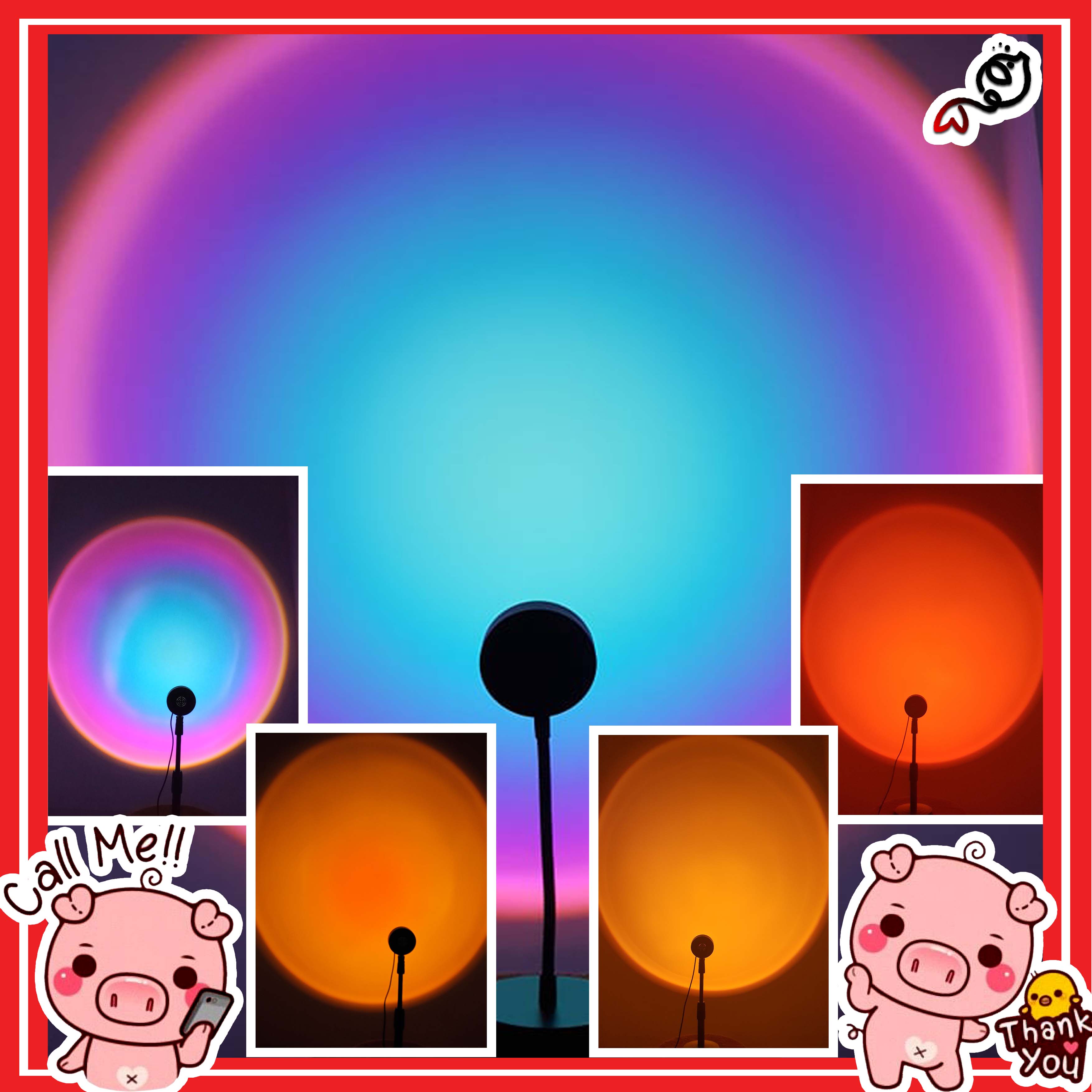 (Sẵn Hàng Hỏa Tốc 2H HCM) Đèn Hoàng Hôn, Sunset, Rainbow, Rose, Đèn Led Đèn Ngủ, Đèn Bình Minh, Đèn Sống Ảo Chiếu Lung Linh Hot trend tiktok tiemcuacaheo Tiệm Của Cá Heo tiem cua ca heo