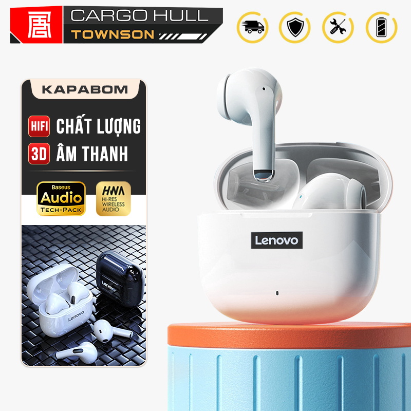  Tai nghe Bluetooth Lenovo LP40 Pro và LP40 HD Stereo Có Mic Music Bluetooth 5.0 