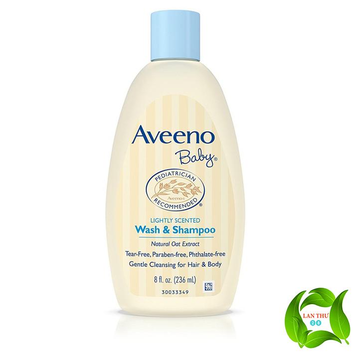 [HCM]SỮA TẮM GỘI CHO BÉ 2 IN 1 AVEENO BABY WASH & SHAMPOO