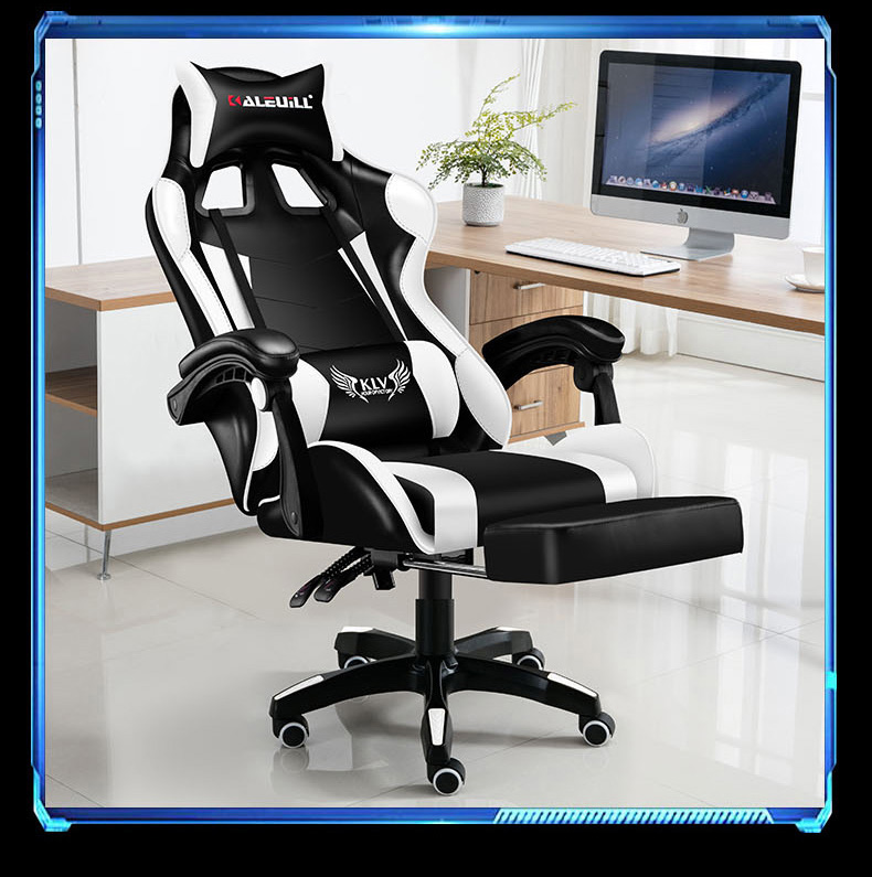 ( Mới ) Ghế game bọc da, ngả lưng duỗi chân, đệm cao su - Ghế xoay văn phòng bọc da cao cấp nâng hạ thông minh đủ màu