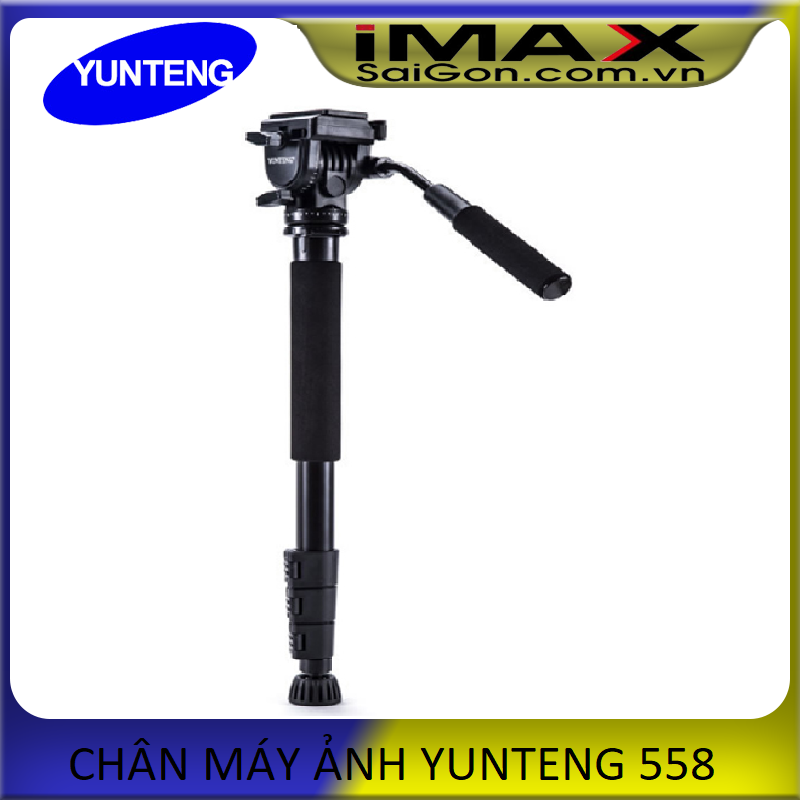 Chân máy ảnh Monopod Yunteng VCT-558 + Gá kẹp điện thoại