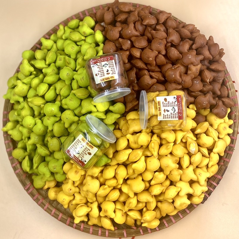 Bánh gấu nhân kem sữa 3 hương vị - chocolate, vani, lá dứa - hũ 120ml