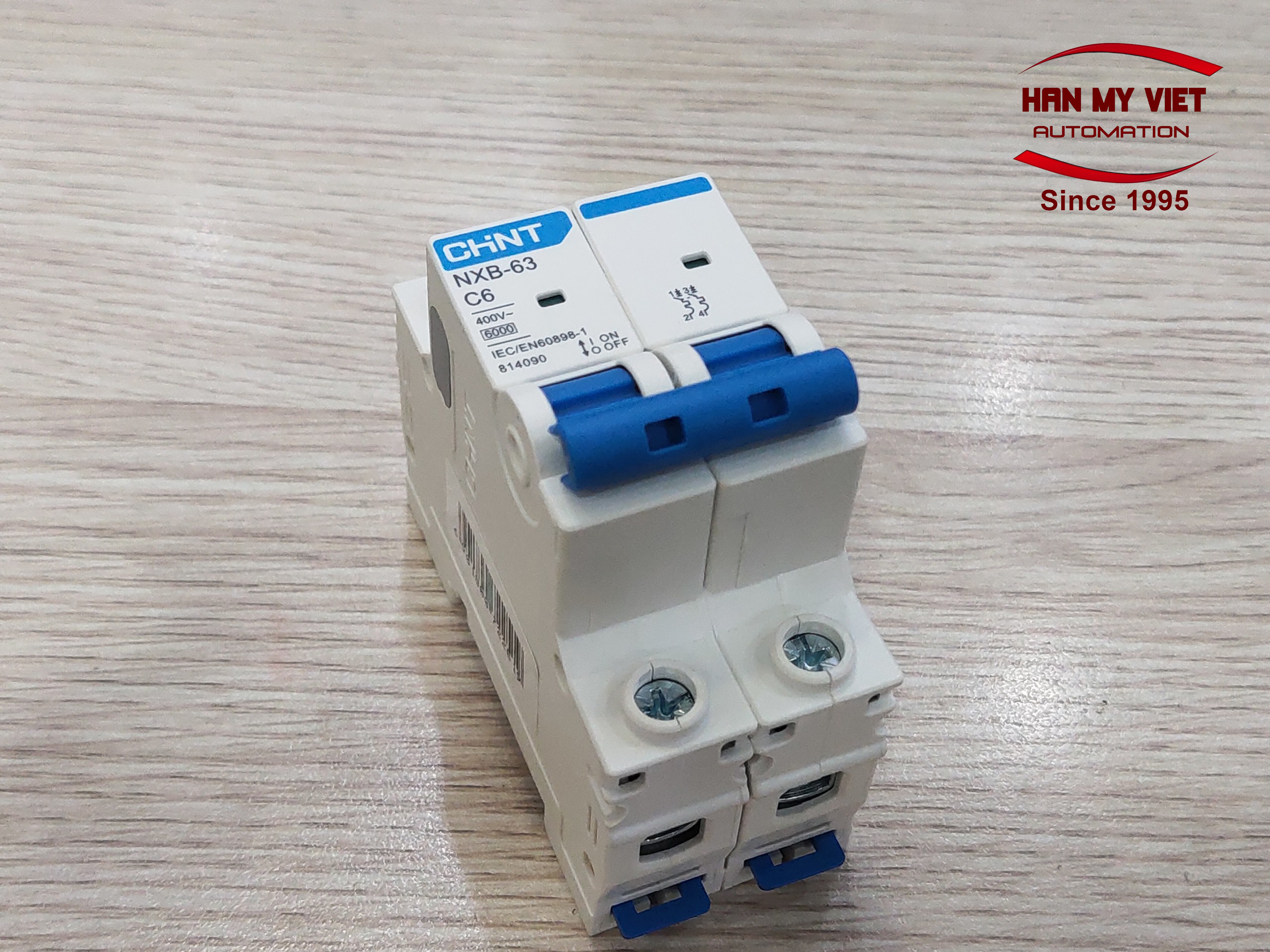 MCB 2 pha 1A~63A NXB-63 Chint