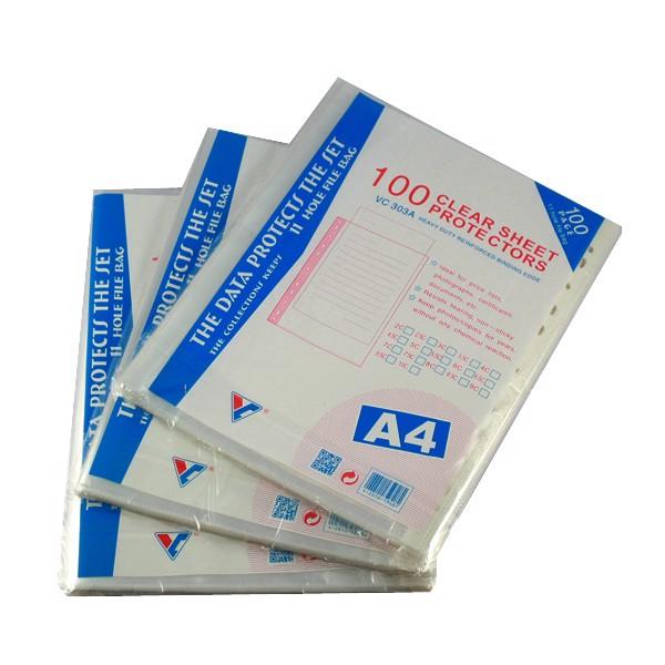 [HCM]Bìa lỗ A4 mỏng 100 cái/xấp