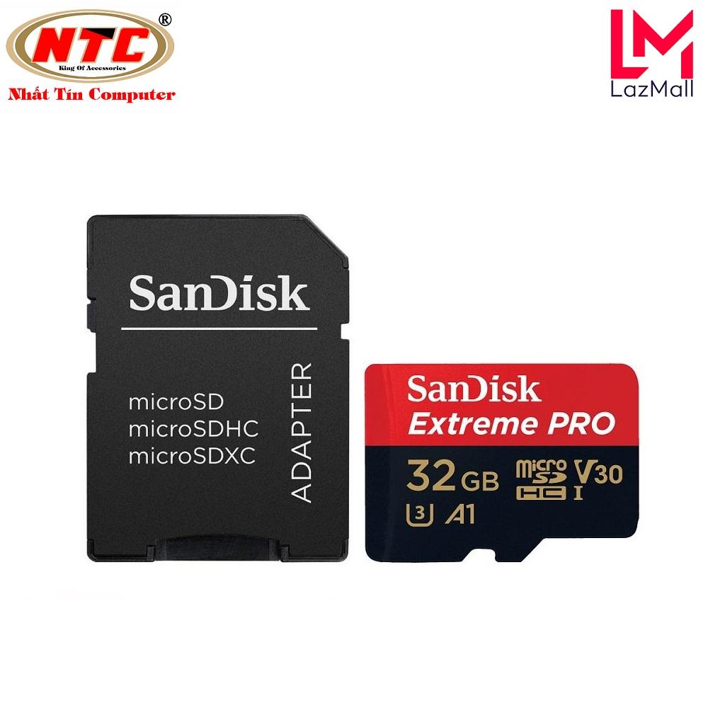 Thẻ nhớ microsdhc sandisk extreme pro 667x a1 v30 32gb uhs-i u3 100mb/s - nhat tin authorised store