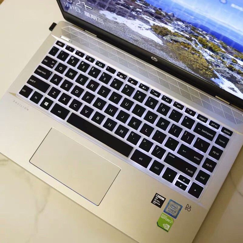 Tấm silicon bảo vệ bàn phím laptop HP 14 inch - Tấm phủ bàn phím