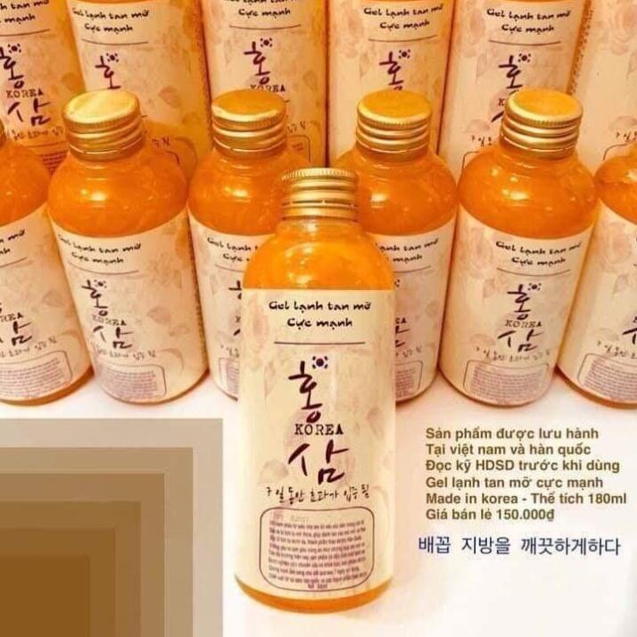 Gel Lạnh Tan Mỡ Cực Mạnh - Hiệu Quả Cho Vùng Đùi, Bụng Và Bắp Tay - Gel lạnh Hàn Quốc