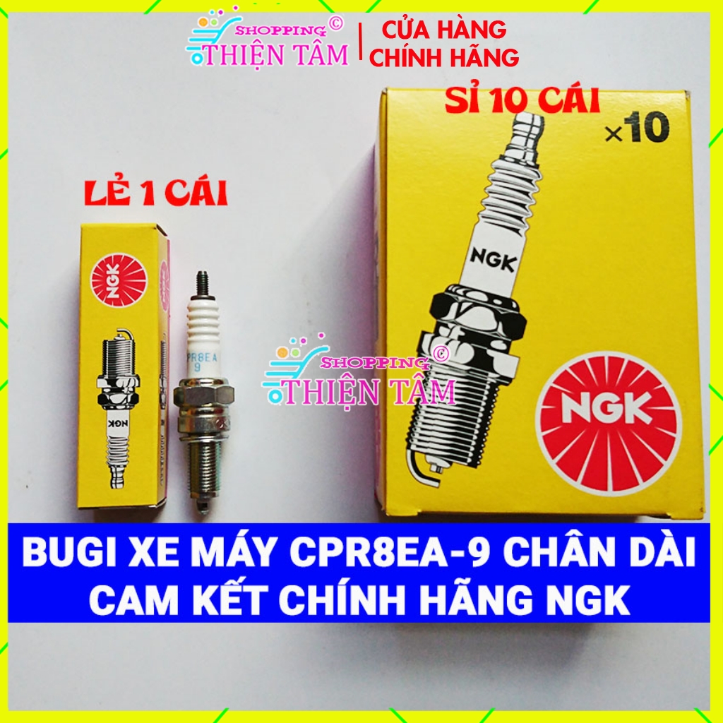 Bugi ngk cpr8ea-9 sx thái lan xe máy exciter 135 /exciter 150 /exciter 155 /honda air blade 150 ..
