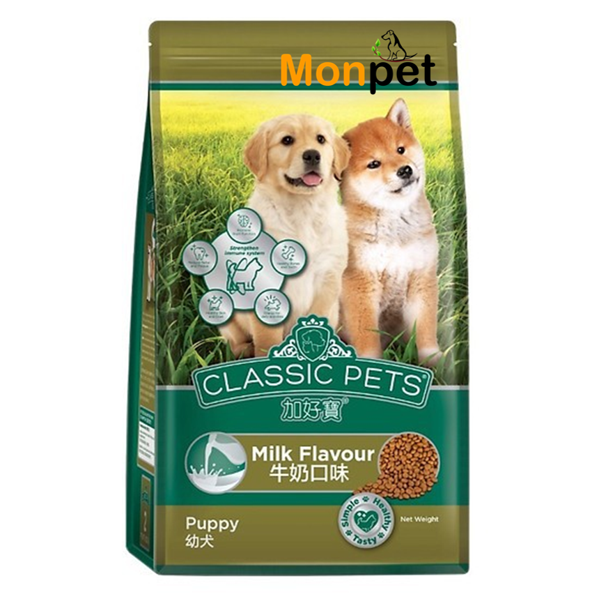 [HCM]Thức ăn hạt kho dành cho chó con vị Sữa CLASSIC PETS PUPPY 400g