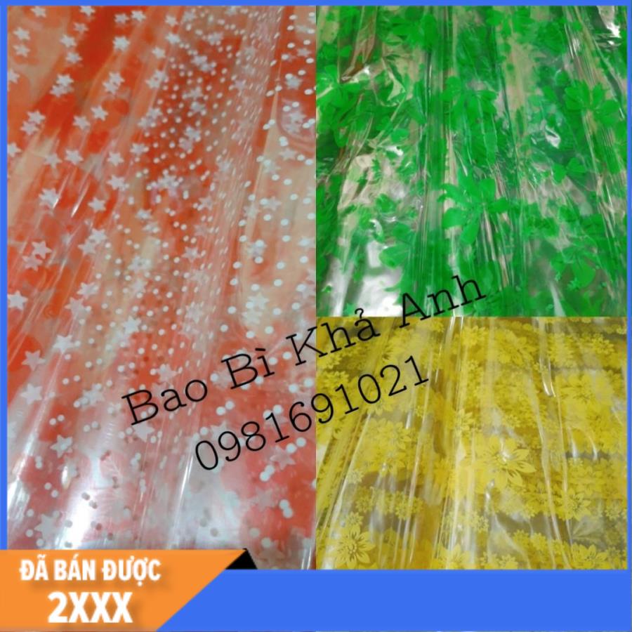 TÚI GIẤY KIẾNG GÓI QUÀ TẾT IN HOA VĂNTRONG SUỐTĐỦ MÀU.20 TÚI ( size 70x100cm)