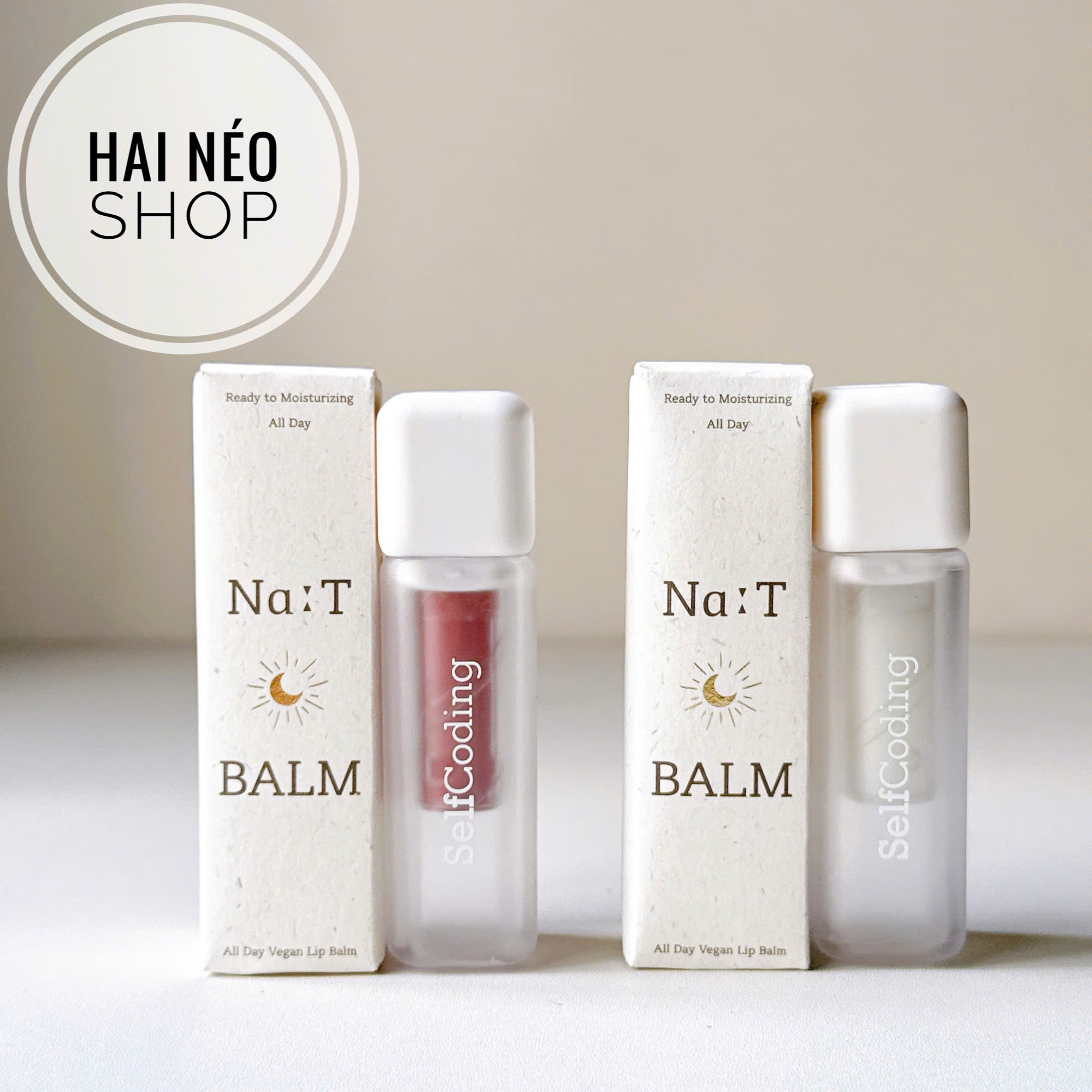 [DATE 23/05/2027] Son dưỡng thuần chay môi mềm mọng có màu & không màu SELFCODING Na:T BALM All Day Vegan Lip Balm 4g (Hàn)
