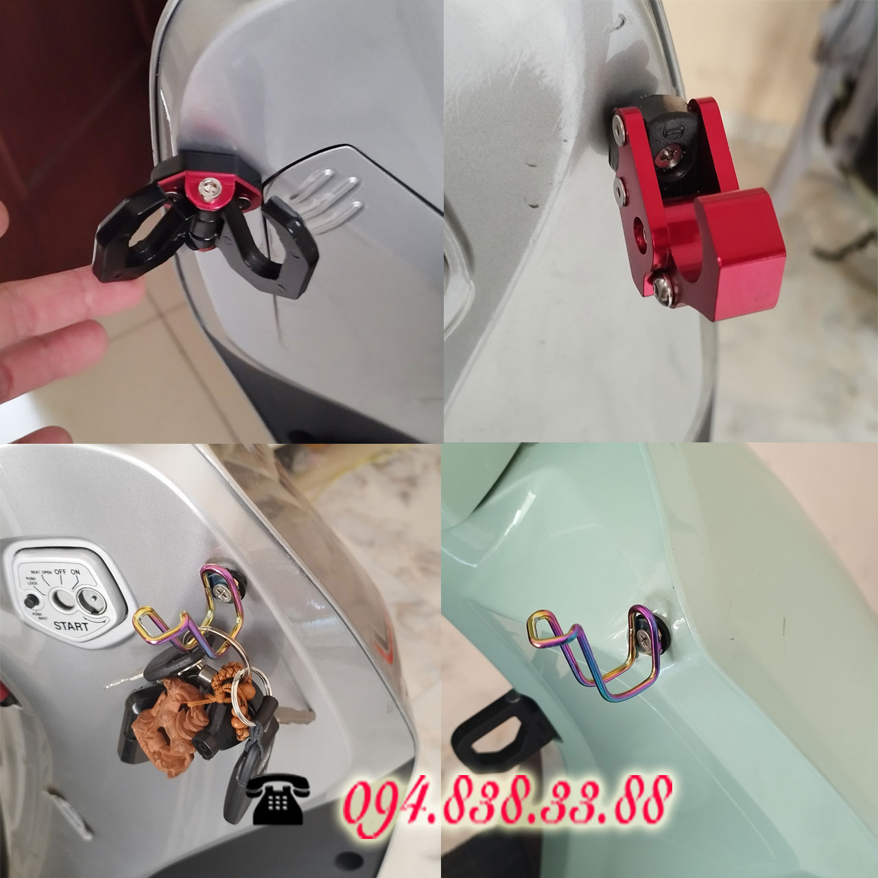 Móc đồ cho các dòng xe điện evo200 / klara a1, a2, s / feliz , feliz s / vento, vento s