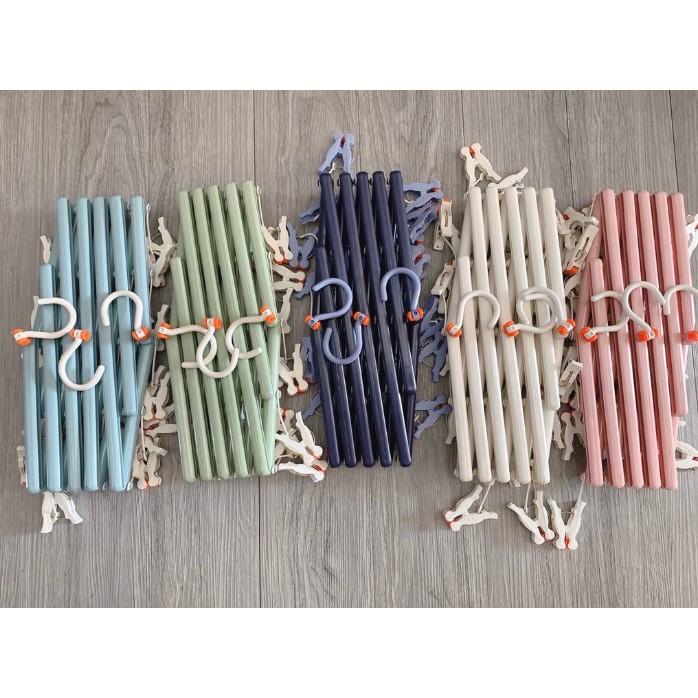 Móc gấp gọn phơi đồ cho em bé - 29 kẹp