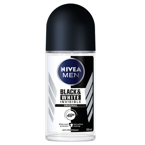 Lăn khử mùi nam khô thoáng Nivea Black & White Thái Lan 50ml