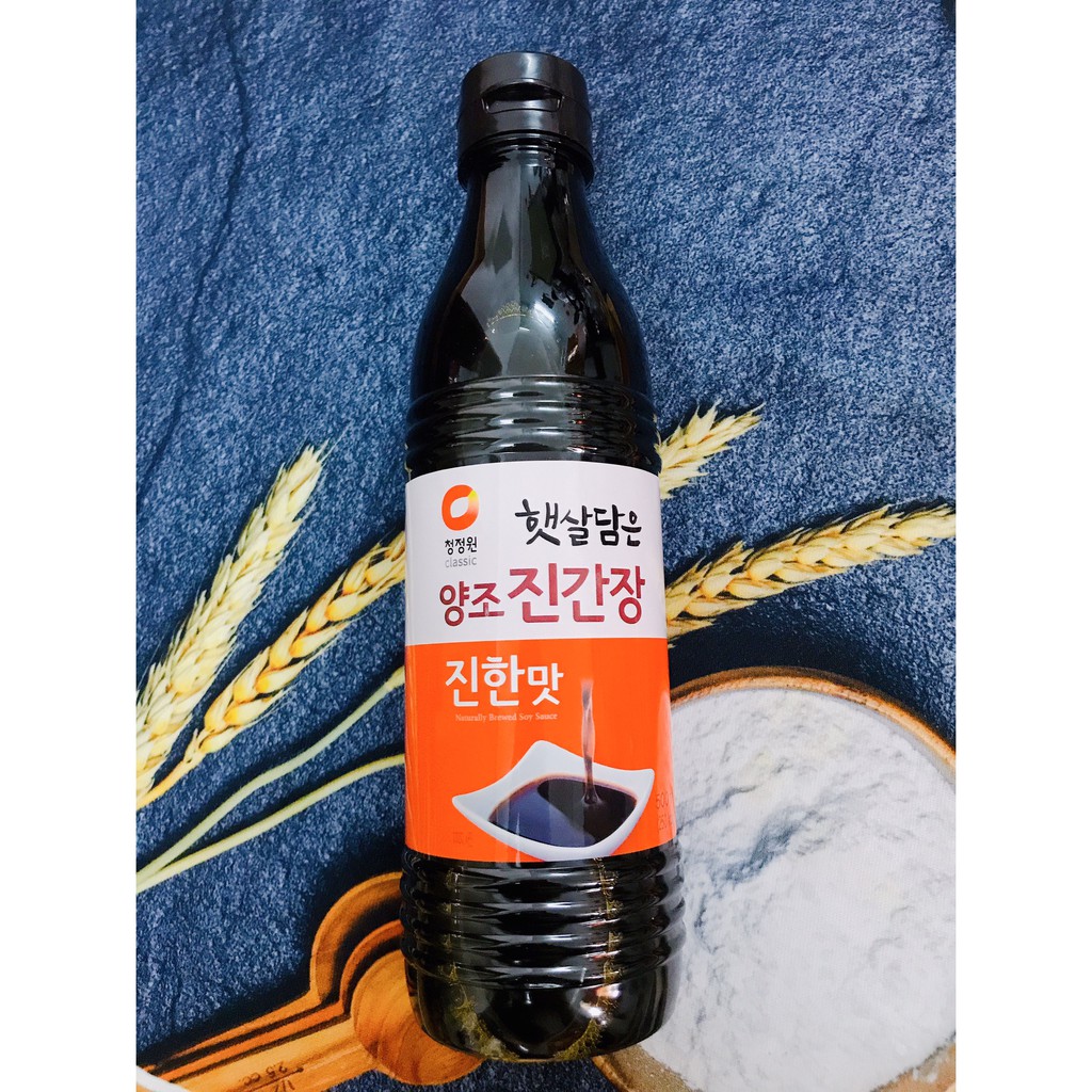 Nước tương Hàn Quốc Daesang mới 500ml