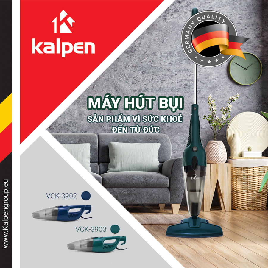 MÁY HÚT BỤI SÀN ĐA NĂNG KALPEN VCK-3902 Bảo Hành 24 Tháng