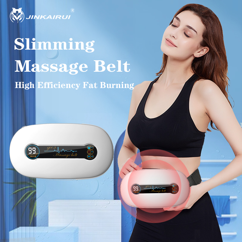 Jinkairui Đai điện mát xa bụng giảm mỡ bụng giúp đốt cháy mỡ bụng và kích thích cơ bụng