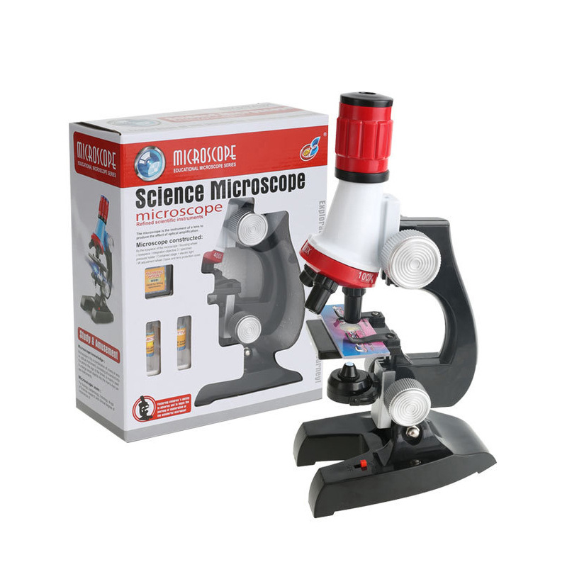 Kính hiển vi trẻ em science microscope phóng đại 1200x kèm phụ kiện tiêu bản