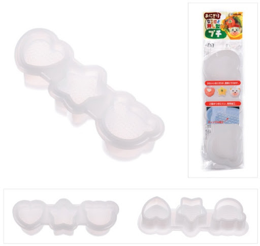 [HCM]KHUÔN TẠO CƠM HÌNH GẤU NGÔI SAO VÀ TRÁI TIM CỦA NHẬT HÀNG NỘI ĐỊA NHẬT làm từ nhựa cao cấp hình tim hình sao hình gấu dễ làm tạo sự thích thú cho bé khi ăn