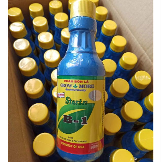 Phân bón lá Growmore Vitamin B1 Liquinox Start P2 chai 500ml của Mỹ giúp phát triển rễ