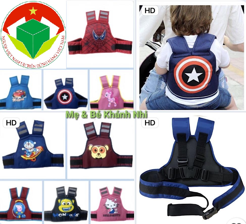 Đai Đi Xe Máy Cho Bé An Toàn Đón Tết [Hàng Việt Nam Cao Cấp] Đai Xe Máy An Toàn Cho Bé - Đai Xe Máy Trẻ Em