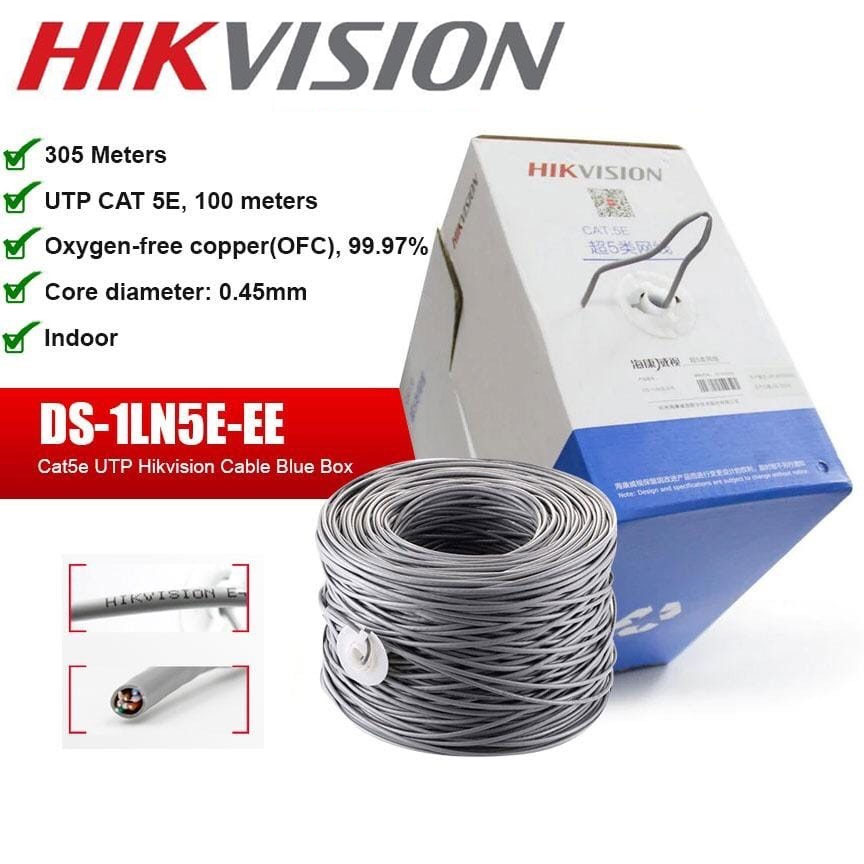 Cuộn 305m cáp mạng cat5e bc hikvision ds-1ln5e-e/e