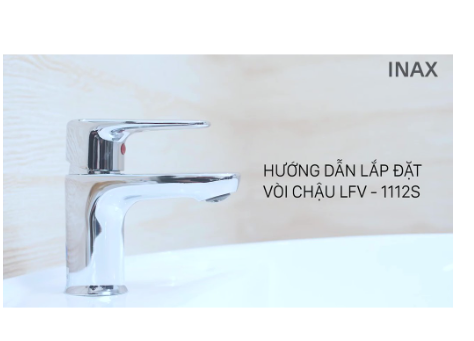 Vòi chậu rửa mặt, vòi lavabo nóng lạnh inax lfv-1112s , kèm 2 dây cấp, bảo hành 2 năm