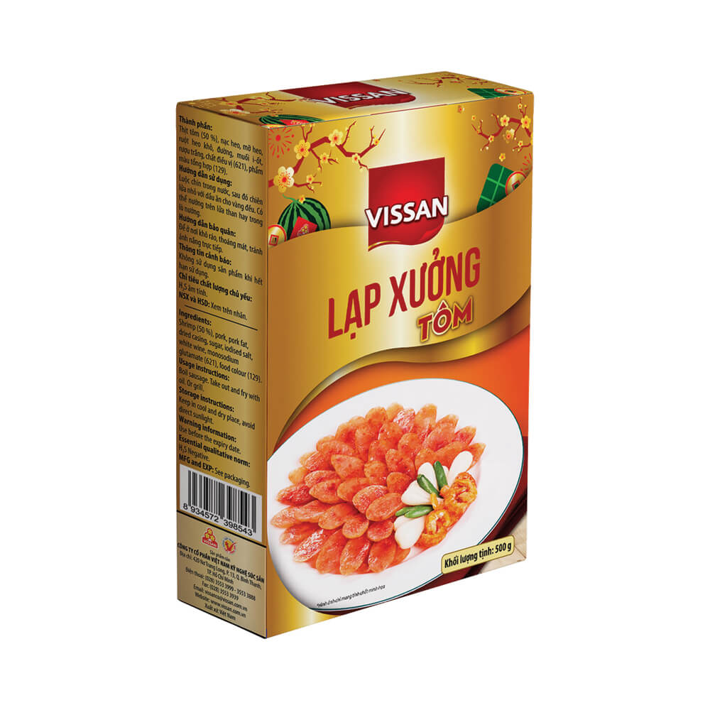 Lạp xưởng Mai Quế Lộ, Lạp xưởng tôm Vissan 500g