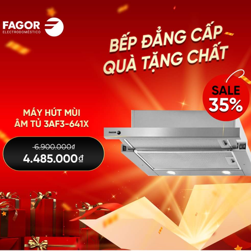 Máy hút mùi âm tủ FAGOR 3AF3-641X