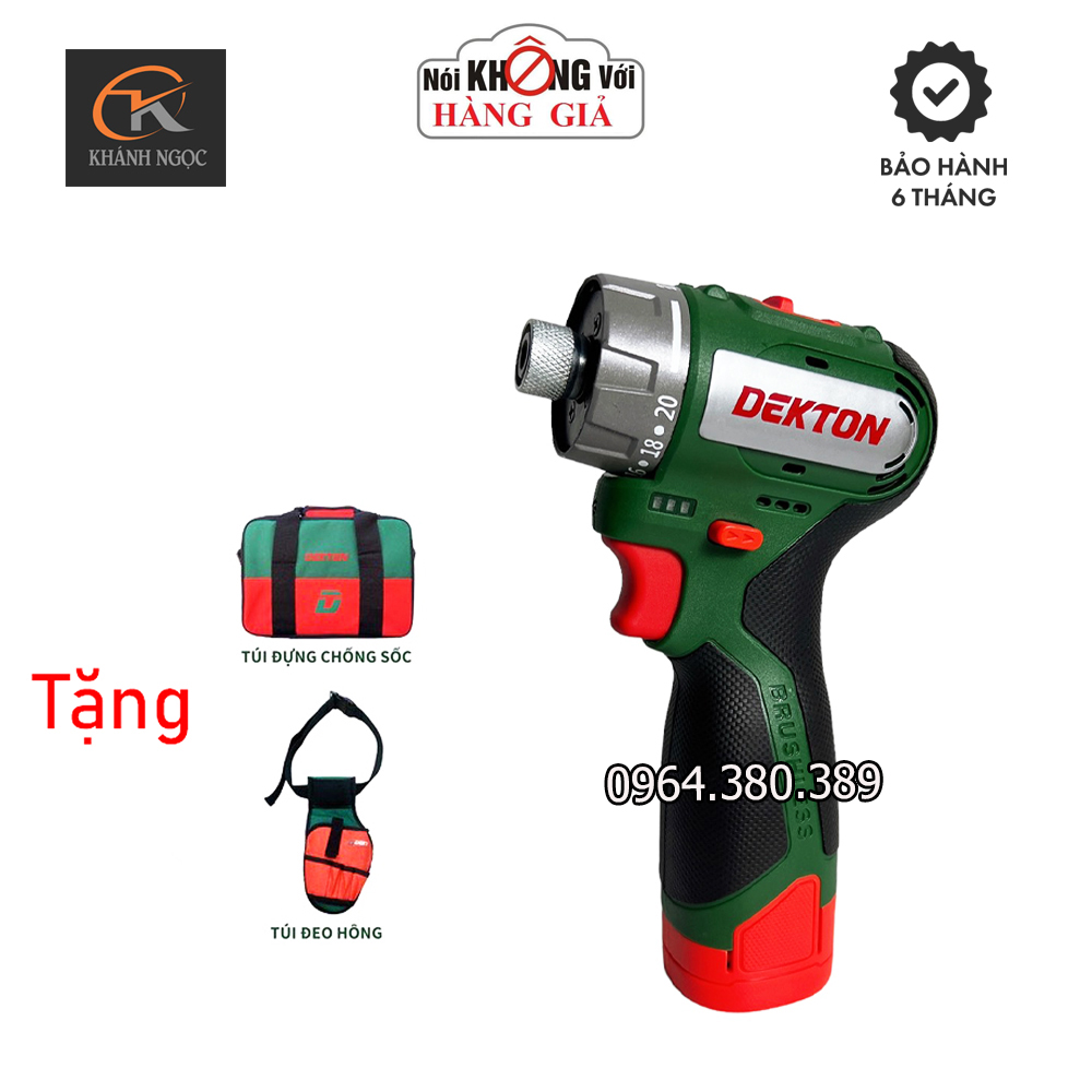 Máy bắn vít trượt dekton d16-cv45bl - motor brushless - lực siết 45n.m.