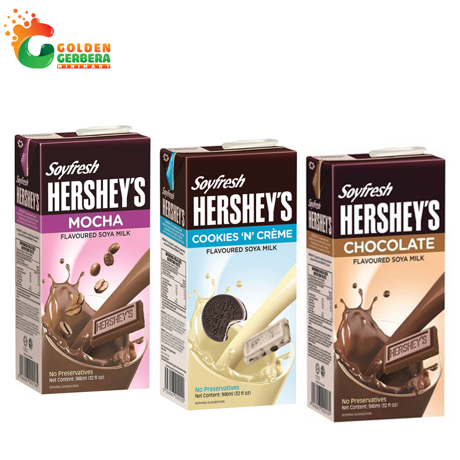 Sữa Đậu Nành Hershey’s Malaysia Đủ 3 Vị 236ml Giá Tốt