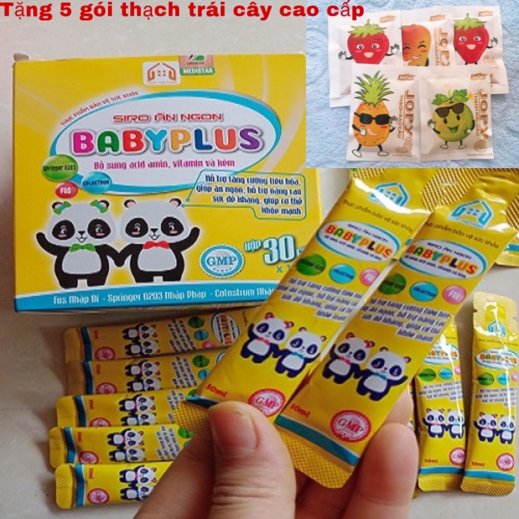 [HCM - Hot Deal - Tặng kèm 5 thạch ] SIRO ĂN NGON BABY PLUS - Bổ Sung Acidmin Vitamin và Kẽm - 100%  Hàng Chính Hãng