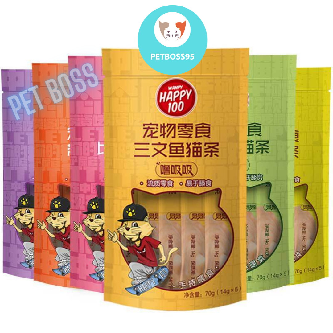 SÚP THƯỞNG HAPPY 100 CHO MÈO 70GRAM/GÓI MÈO TỪ 3 THÁNG
