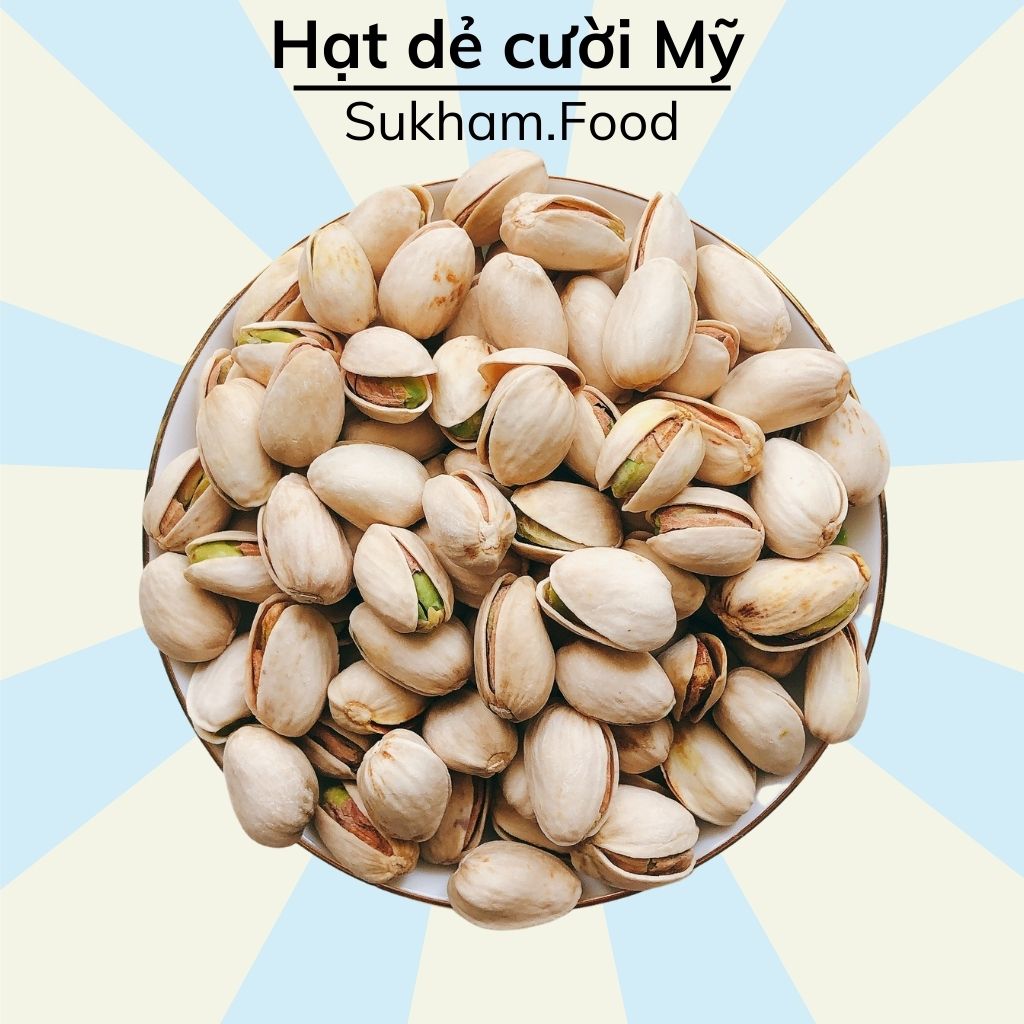 Hạt dẻ cười Mỹ rang muối Sukham Food, hạt dẻ cười rang mới, hạt giòn thơm ngon - Cam kết cân đủ ký - H19