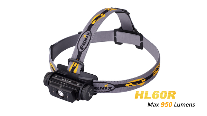 Đại lý độc quyền fenix - đèn pin fenix - hl60r black - 950 lumens