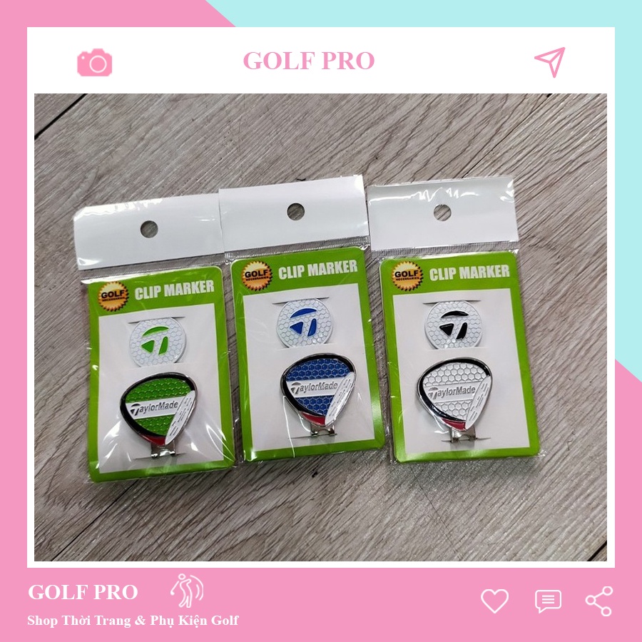 Mác bóng golf clip marker đánh dấu vị trí bóng kẹp nam châm loại đẹp shop golf pro mg008