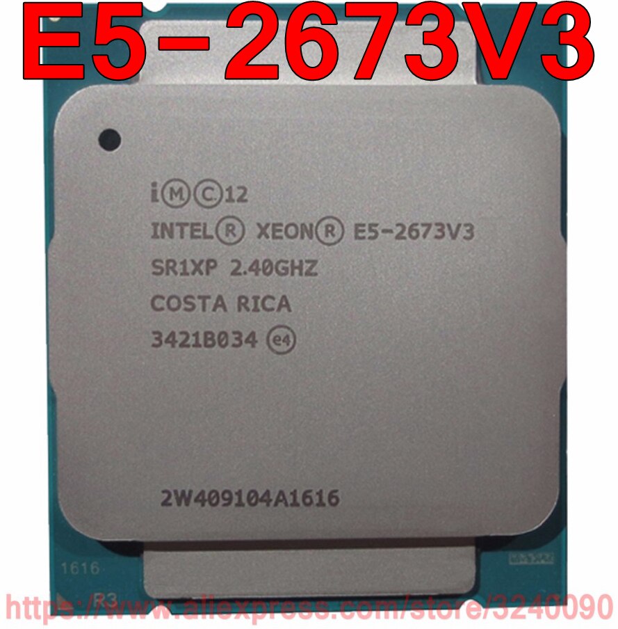 Bộ vi xử lý Intel Xeon E5 2673 V3 2.4GHz 12T/24L  30M LGA 2011 CHẠY MAIN X99
