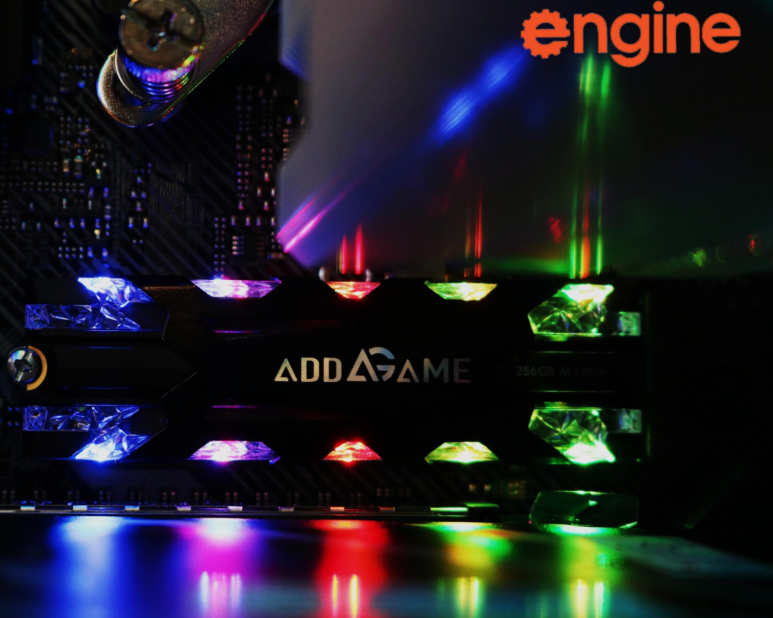 Ssd addlink x70 256gb m.2 pci-e 3.0×4 rgb